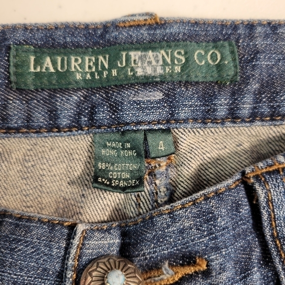 LRL Southwestern Blue Beaded Bootcut Jeans - Picture 6 of 7